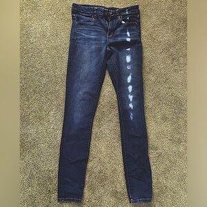 EUC American Eagle Jegging, size 8 long, dark blue color, 29 in inseam.